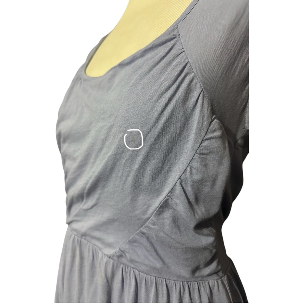 Garnet Hill Short Sleeve Mini Dress Purple Size 6 - Picture 3 of 5